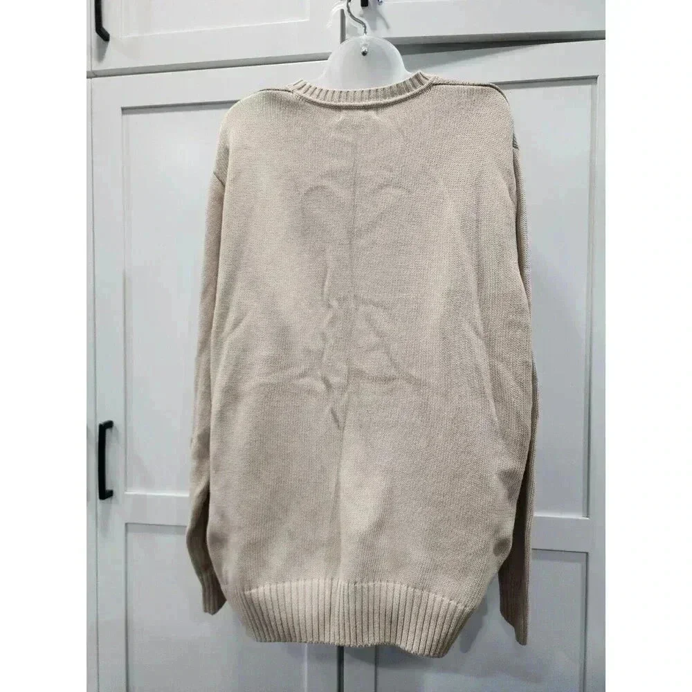 Dockers Sweater Men's Size XL Blue Grey With Diamond Pattern Classic - Picture 3 of 6
